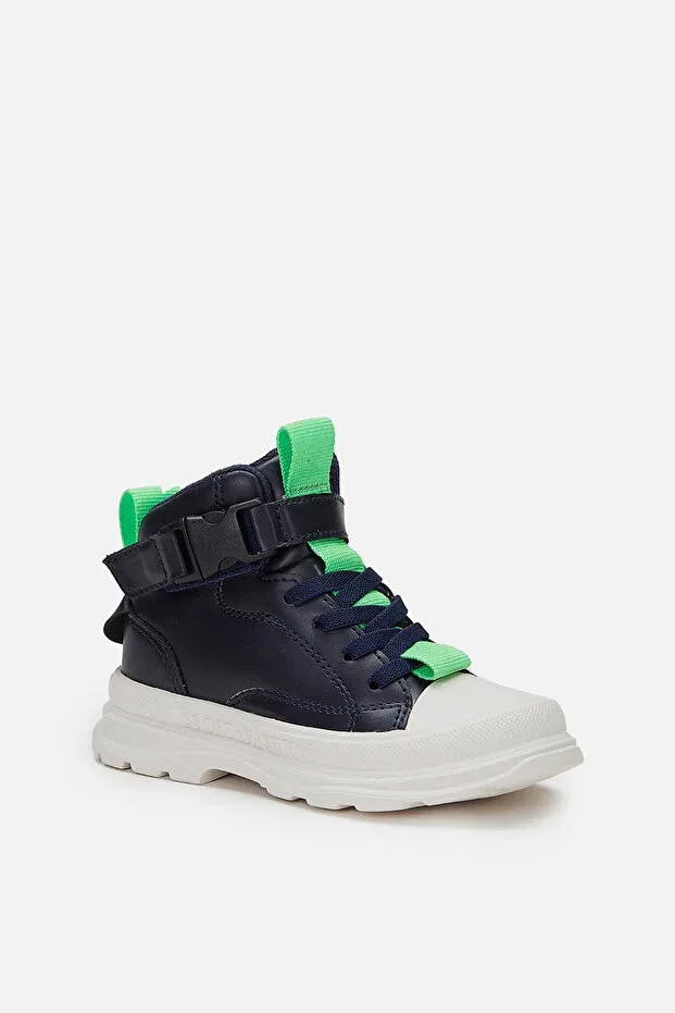 Детские ботинки для мальчиков с застежкой-липучкой Vicco, Navy Blue — фото 2