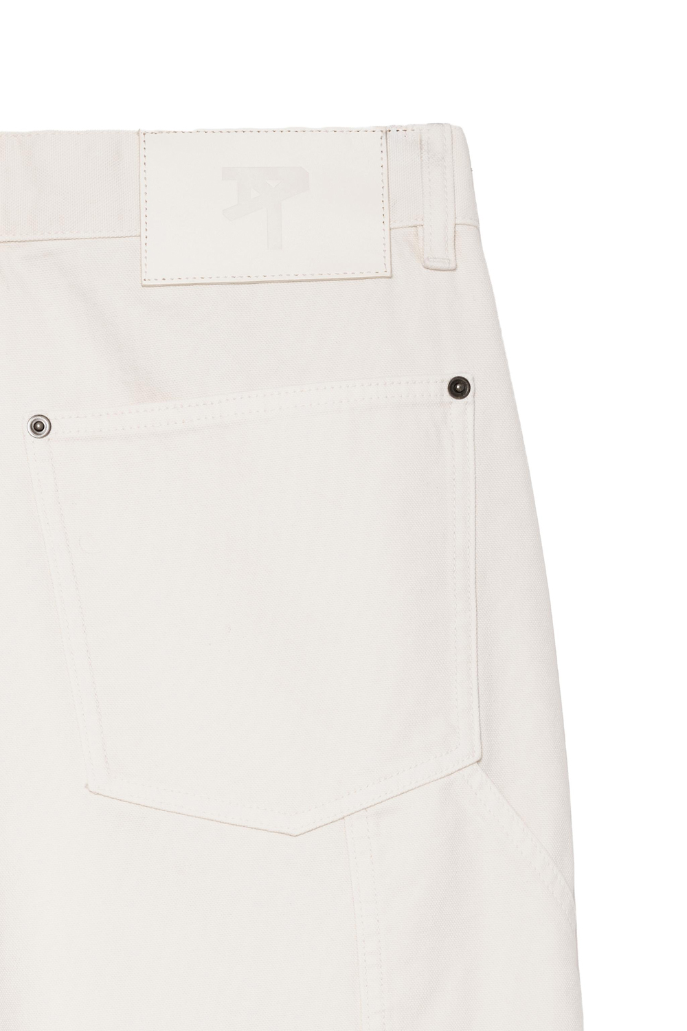 Брюки Zara Benito Antonio Collection Relaxed Fit Carpenter With Pocket, экрю — фото 4