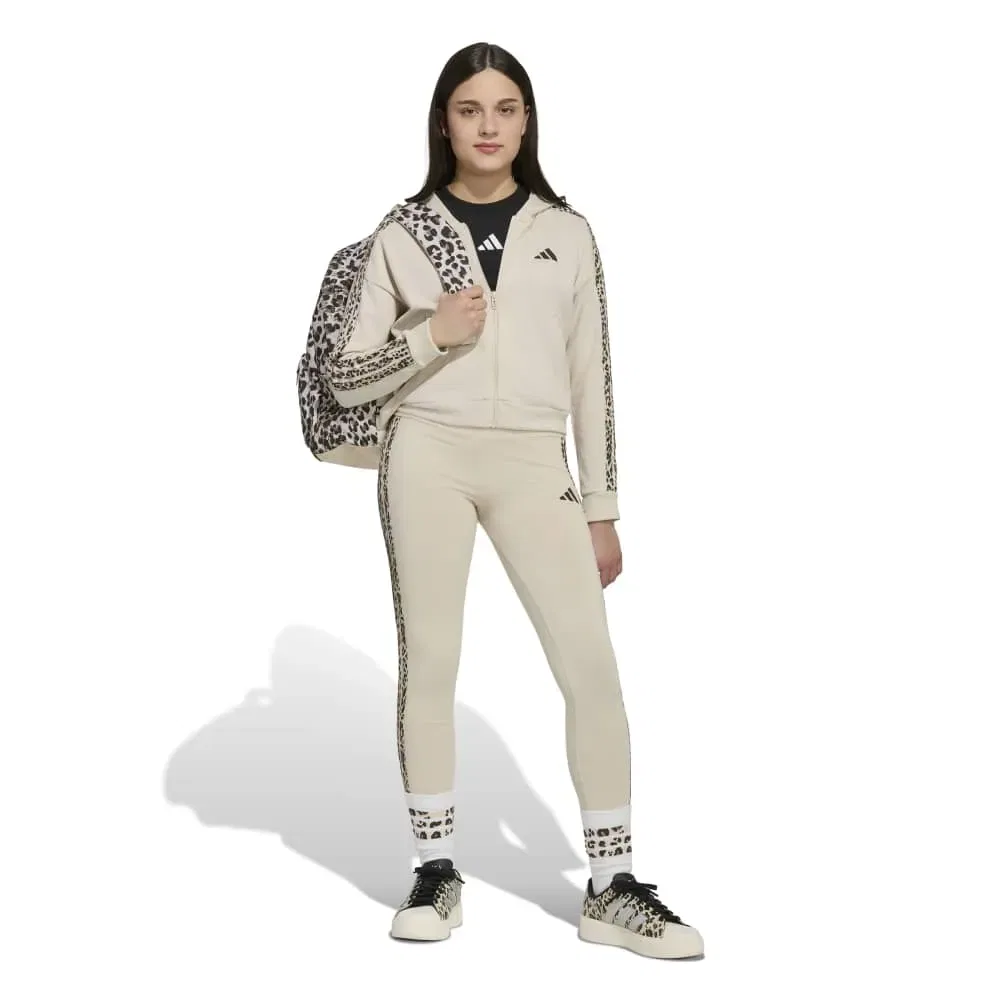 Детские леггинсы с принтом Animal Adidas, Beige — фото 4