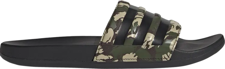 Сандалии Adidas Adilette Comfort Slides 'Wild Pine Camo', зеленый — фото 2