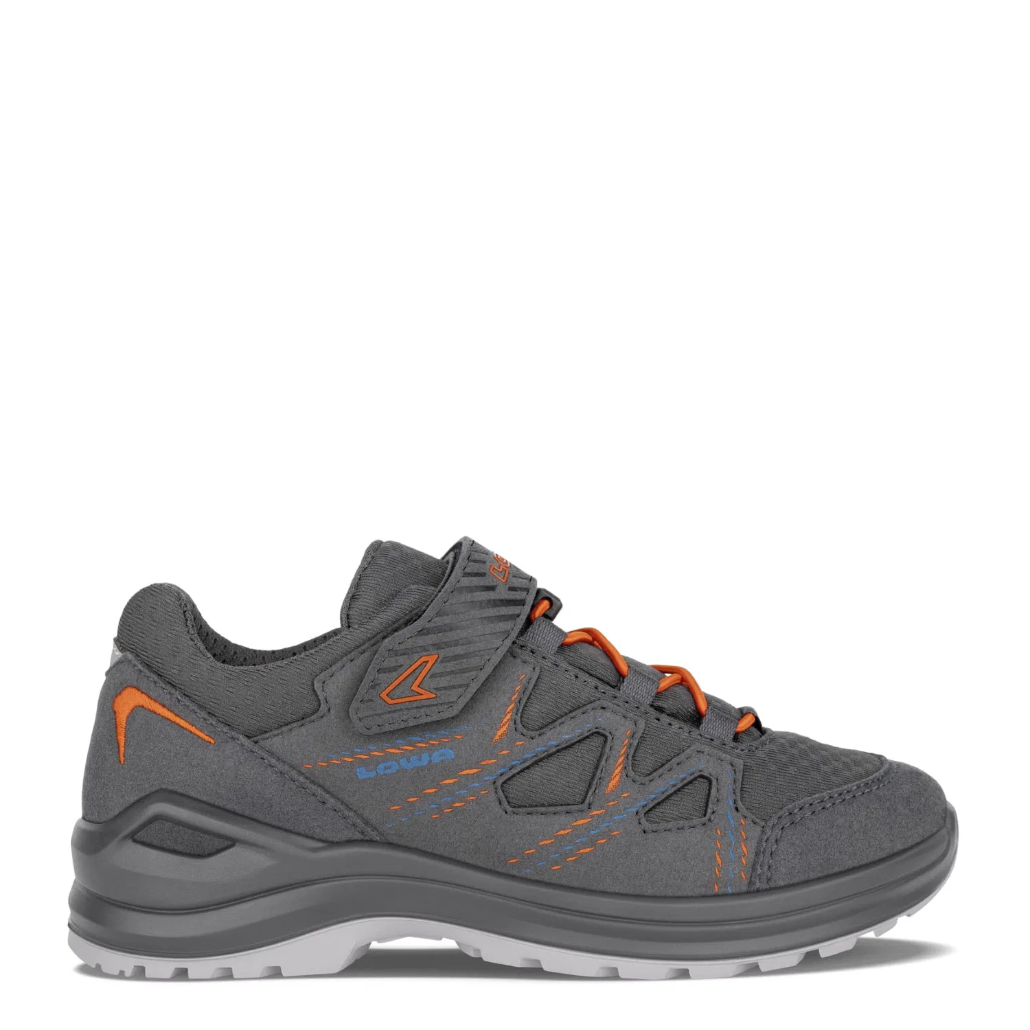 Детские ботинки для мальчиков и девочек с мембраной Gore-Tex Innox Evo Ii Gtx Lo Jr LOWA, Graphite Flame