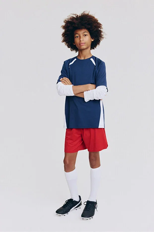 Детская футболка с коротким рукавом Sports top drymove H&M, Dark Blue