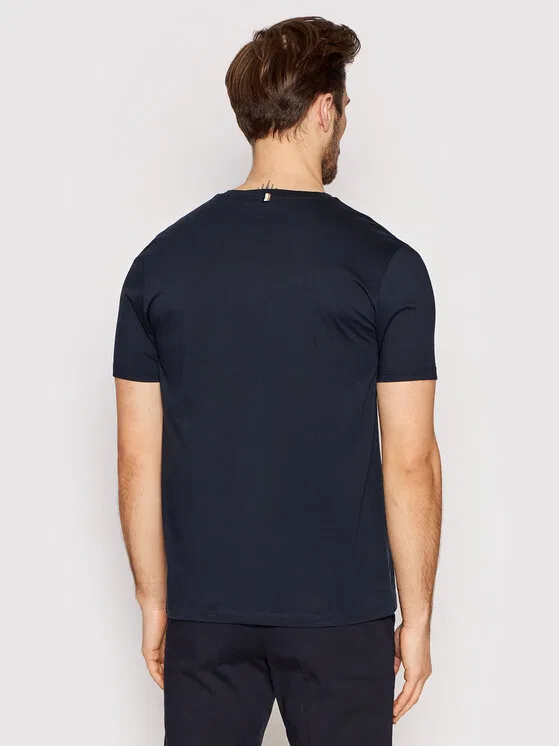 Футболка slim fit Tessler Boss, темно-синий — фото 2