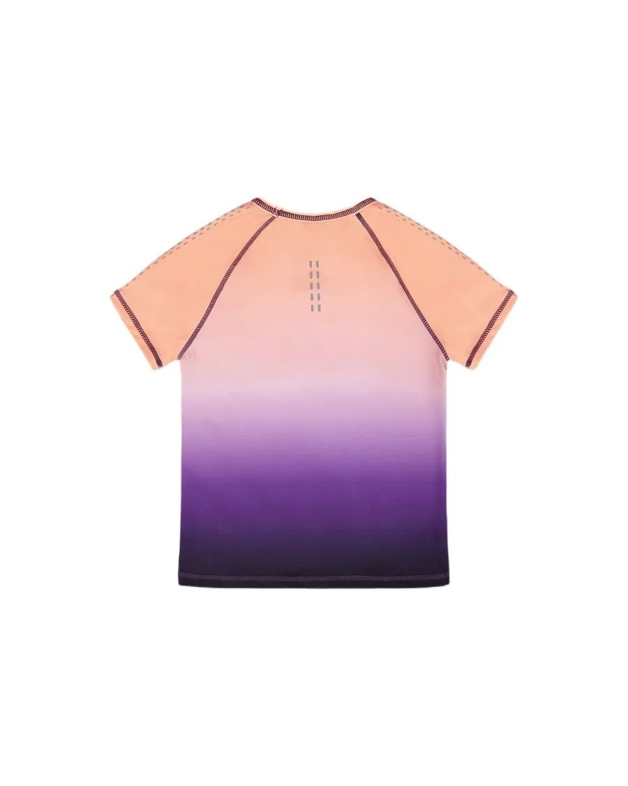 Спортивный топ с коротким рукавом с градиентом Deux par Deux, Pink To Black Gradient — фото 3