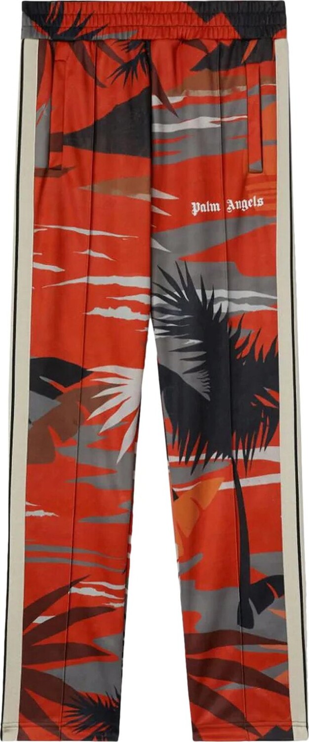 Брюки Palm Angels Hawaii Track Pants 'Multicolor/Off White', разноцветный — фото 2