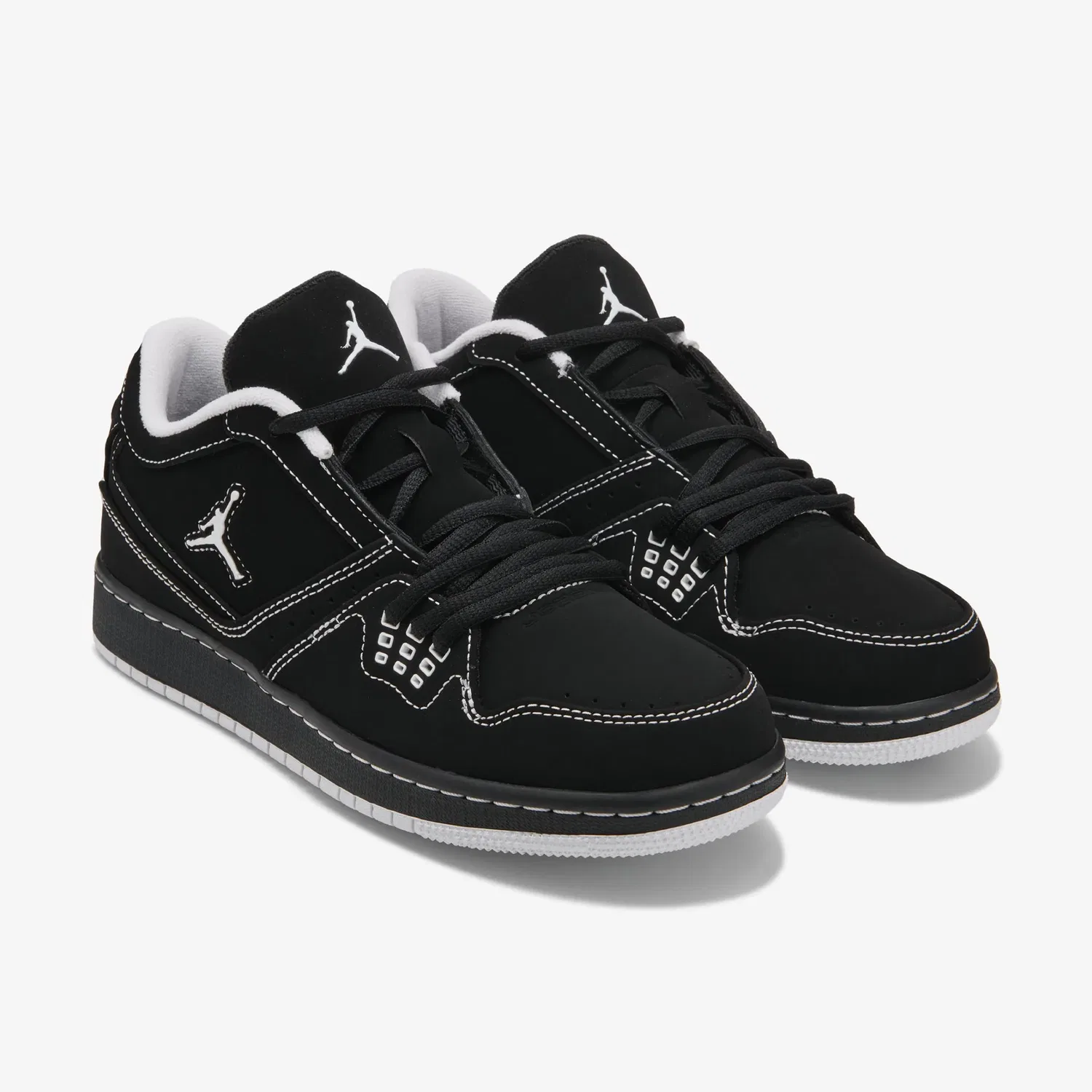 Детские низкие кроссовки 1 Flight Jordan, Black/White