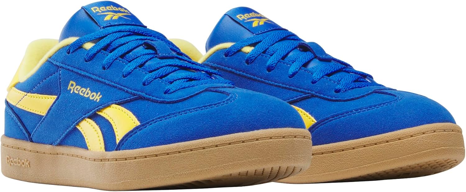 Кроссовки Reebok Unisex-Child Kid's Classic Nylon, синий/желтый — фото 2