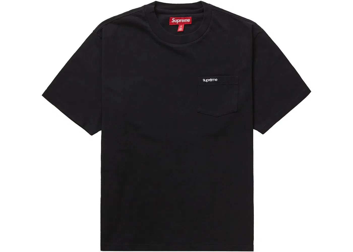 Мужская футболка с нагрудным карманом Supreme Tee (FW23), Black