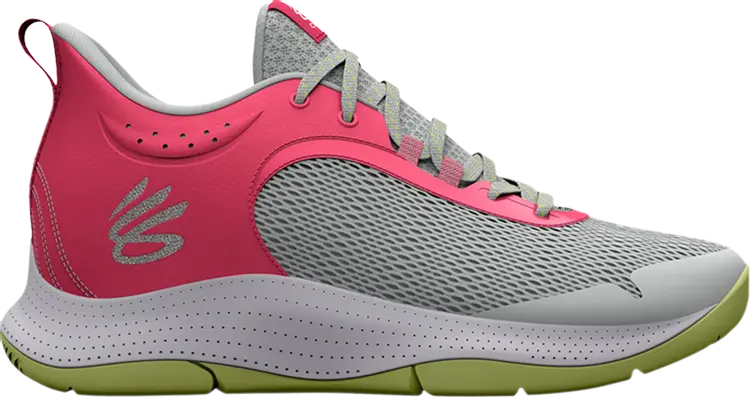 

Кроссовки Under Armour Curry 3Z6 Grey Mist Pink Shock, серый