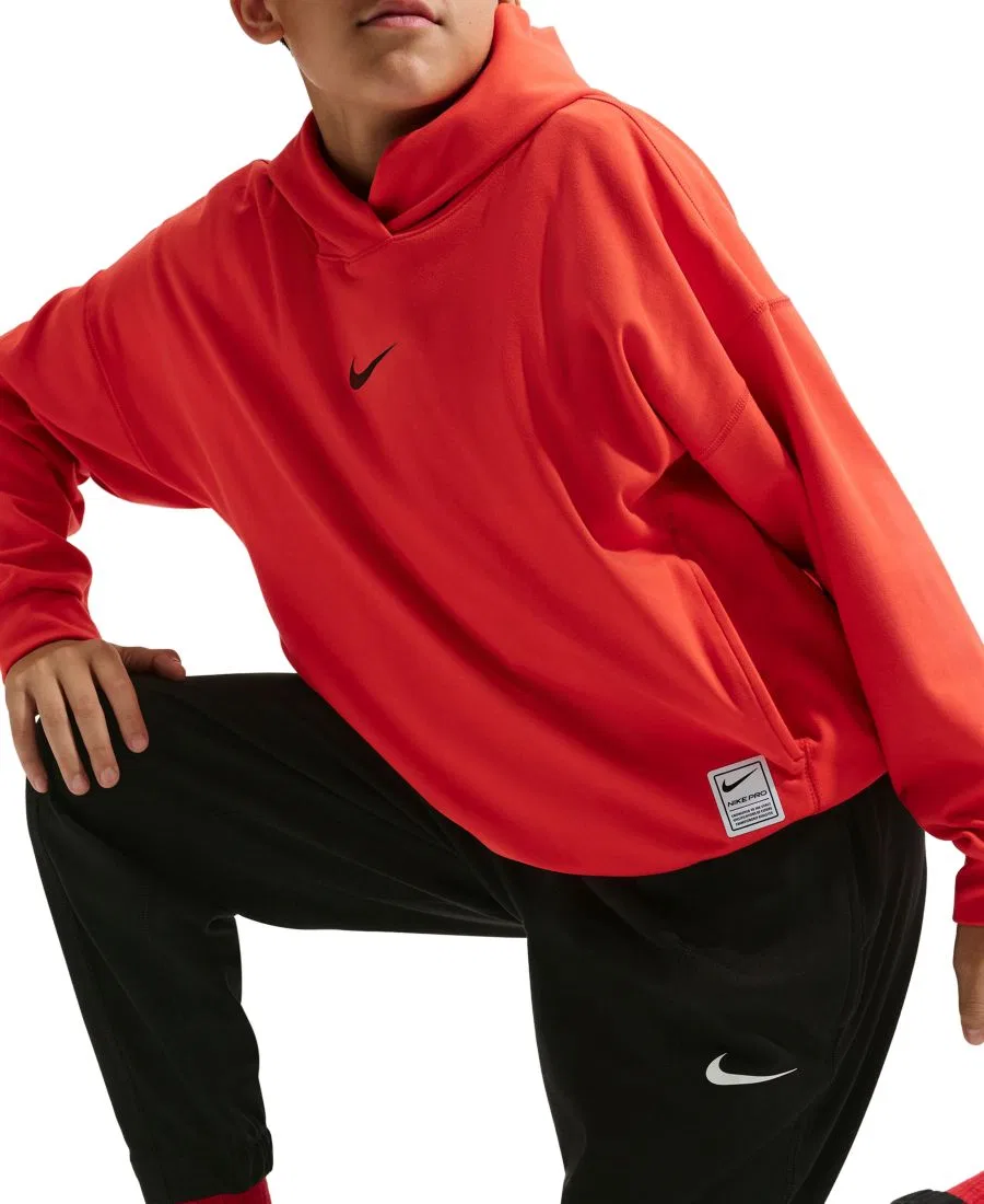 Спортивные брюки из флиса с технологией Dri-FIT Nike, Black White — фото 2