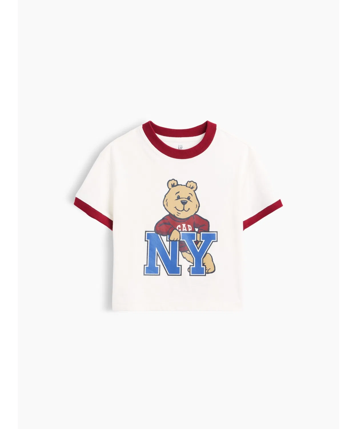 Детская футболка с длинным рукавомGAP с принтом Brannan Bear, Blue — фото 4