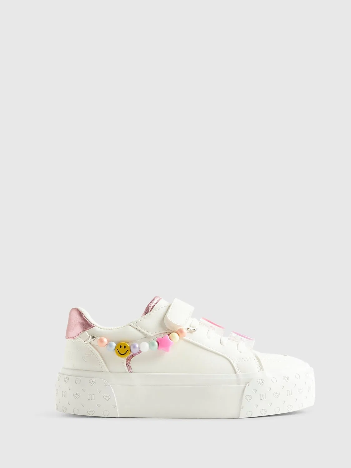 Кеды с монограммой River Island, белые