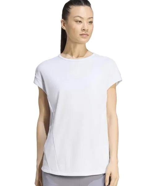 Женская футболка с коротким рукавом свободного кроя Adidas Training French Sleeve, Lilac