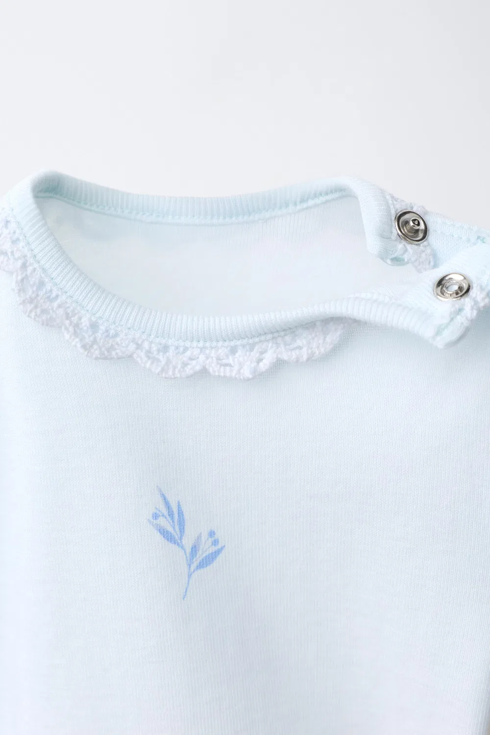 Набор из 5 боди с короткими рукавами и лимонным принтом ZARA, Blue/White — фото 4