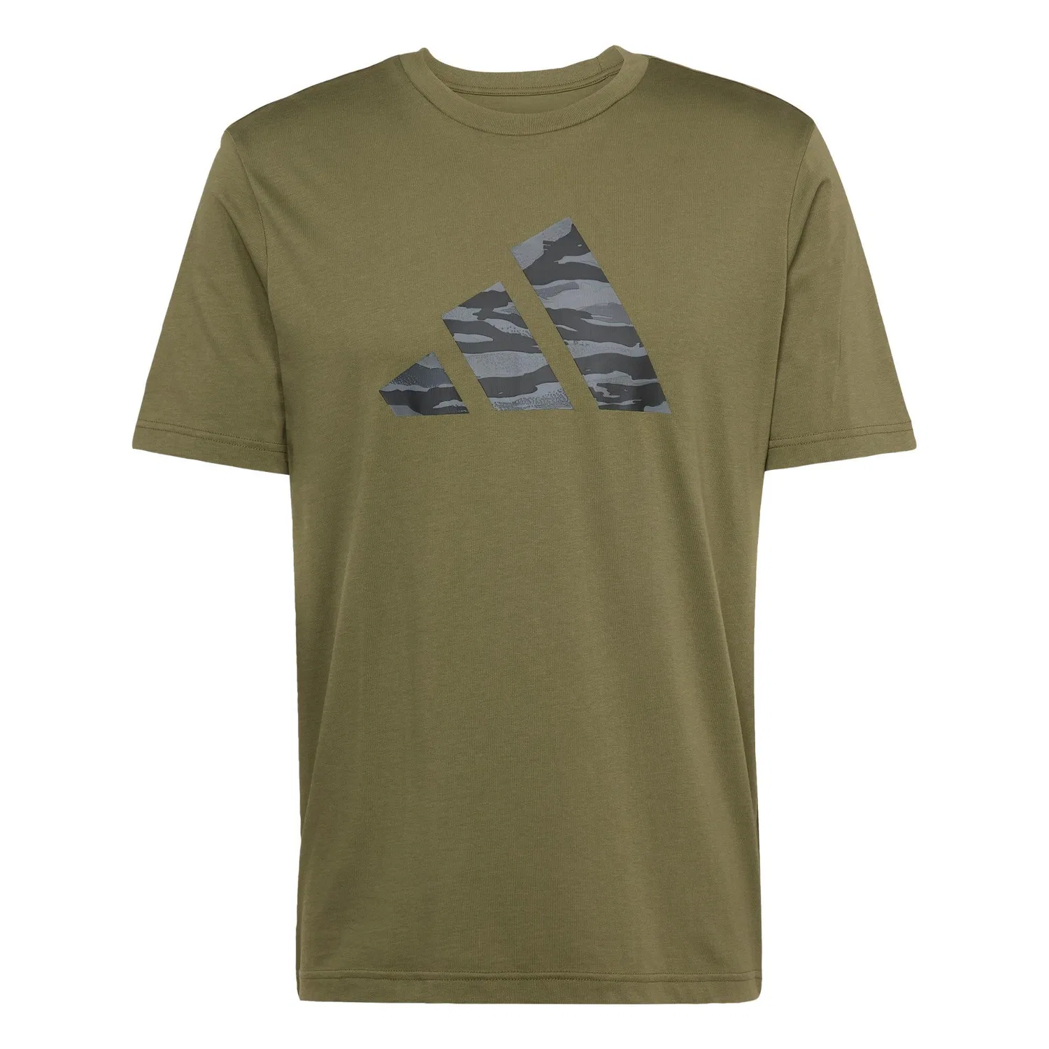 Мужская футболка с камуфляжным принтом Codes Camo Graphic Adidas, Khakibeige Grun — фото 2
