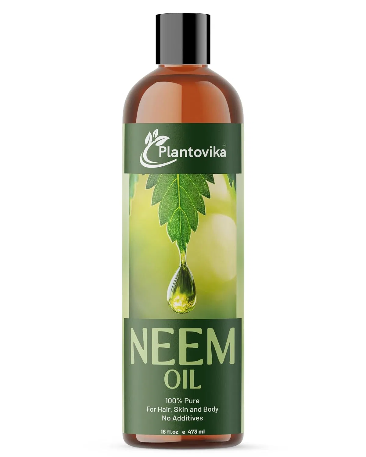 Масло Ним 100% Pure Neem Oil Cold Pressed, 473 мл, Plantovika