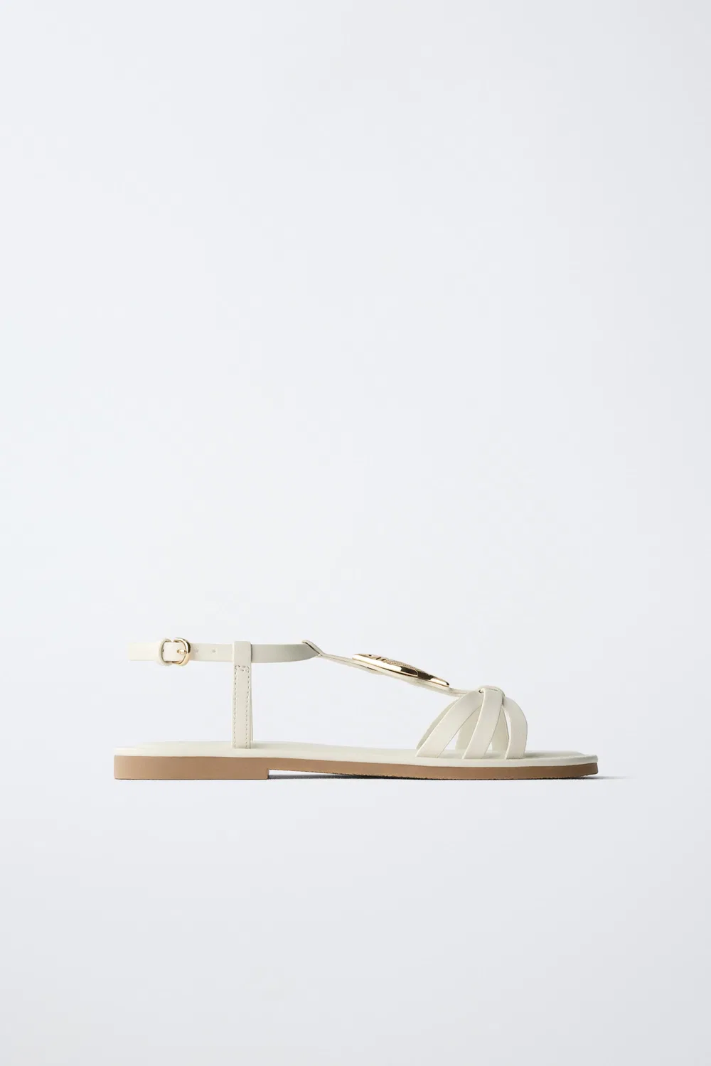 Сандалии с рыбьим рисунком ZARA, White