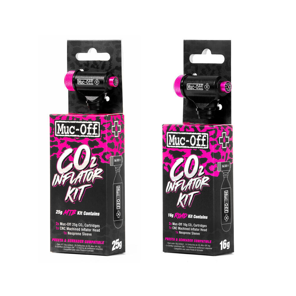 

Набор для надувания СО2 Muc-Off Mtb MUC OFF, черный / черный / розовый