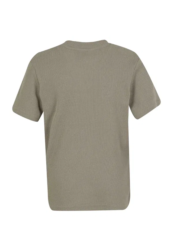 Футболка хлопковая Waffle tee Urban Classics, Paleolive — фото 2