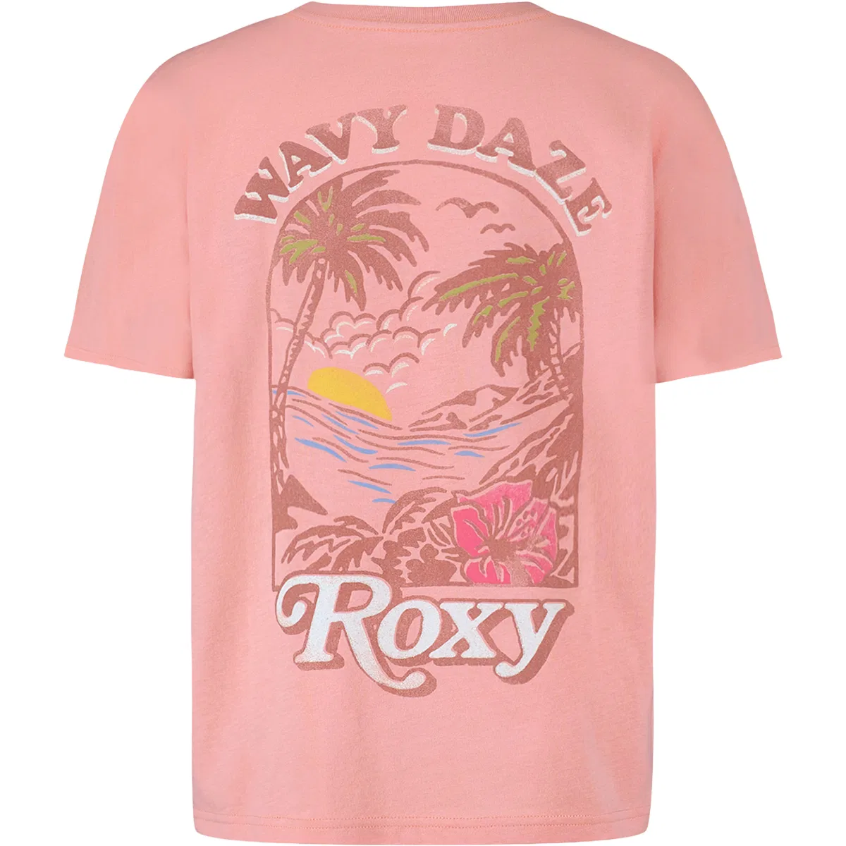 Детская футболка оверсайз Wavy Daze Roxy, Cozy Peach