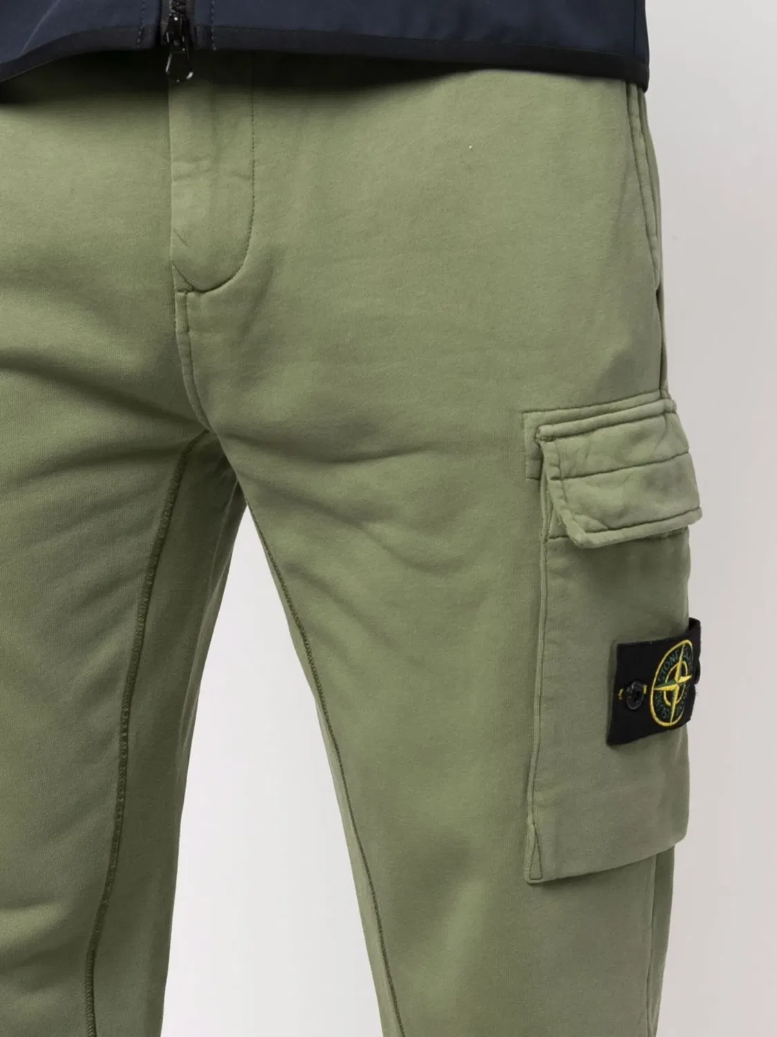 Спортивные штаны с эмблемой Compass Stone Island, зеленый — фото 3