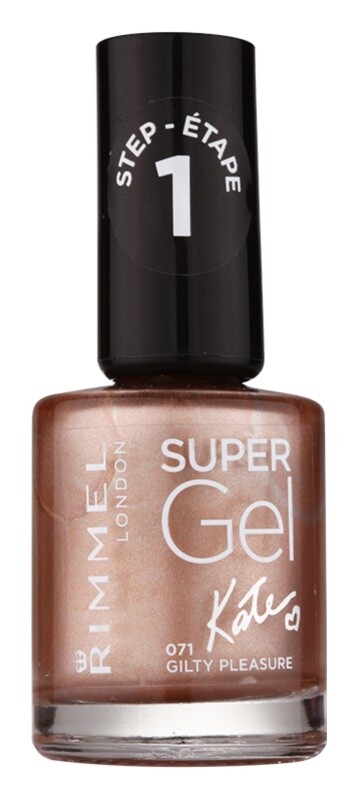 Покрытие ногтей гель-лаком без использования УФ/LED лампы Rimmel Super Gel By Kate, оттенок 071 гilty Pleasure 12 мл — фото 2