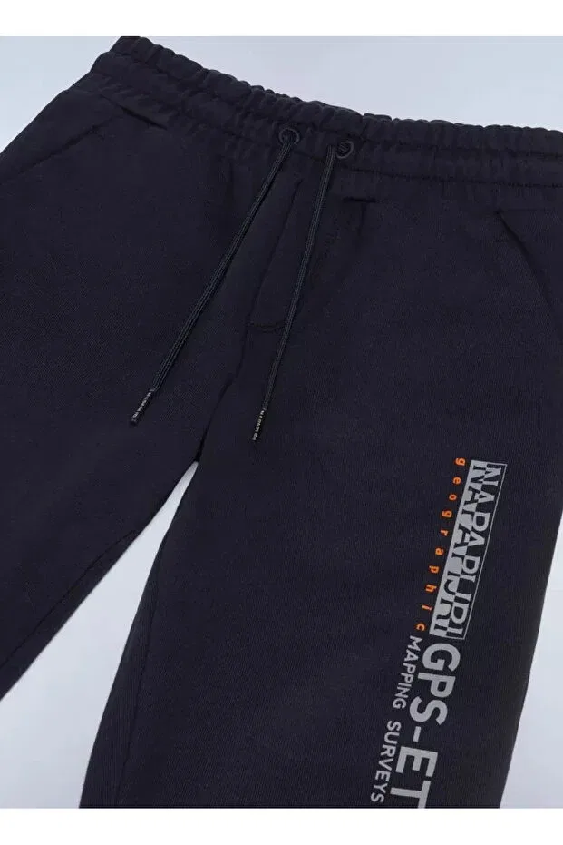 Детские спортивные штаны для мальчиков с прямым кроем Napapijri, Navy Blue — фото 2