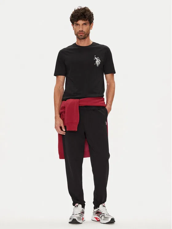 Футболка regular fit U.S. Polo Assn., черный — фото 2