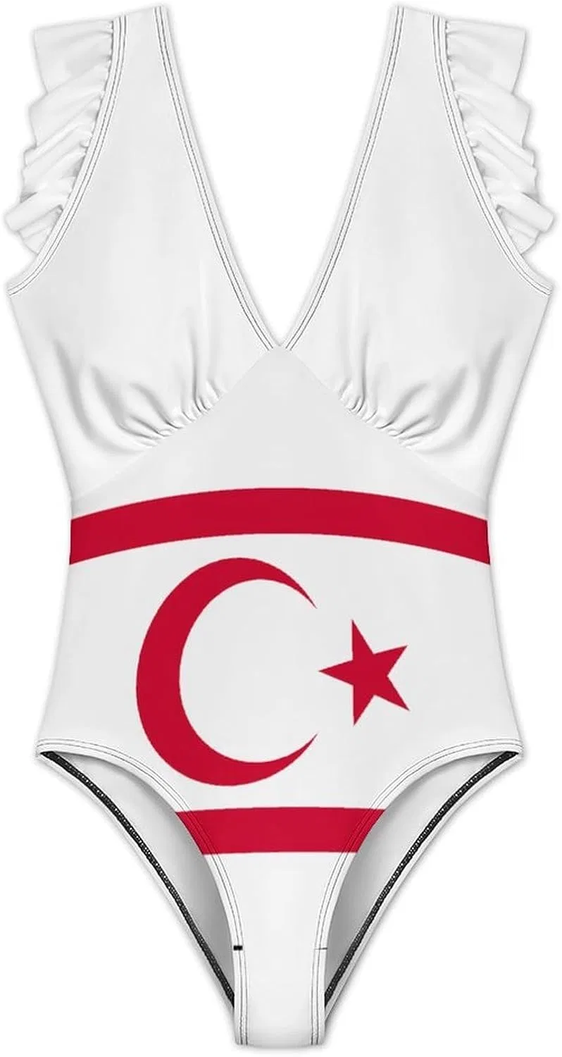 Женский бикини-комплект с флагом Узбекистана, Polyester, Style-9 — фото 4