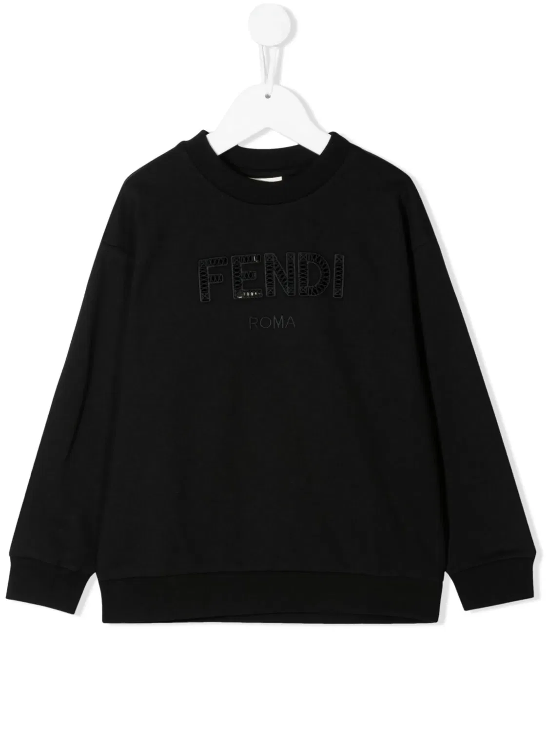 Свитшот с логотипом FENDI, черный