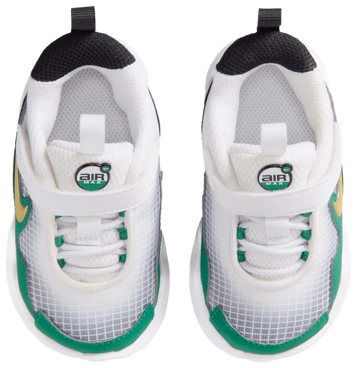 Кроссовки для мальчиков Air Max Nova Nike, цвет White/Metallic Gold/Malachite — фото 4