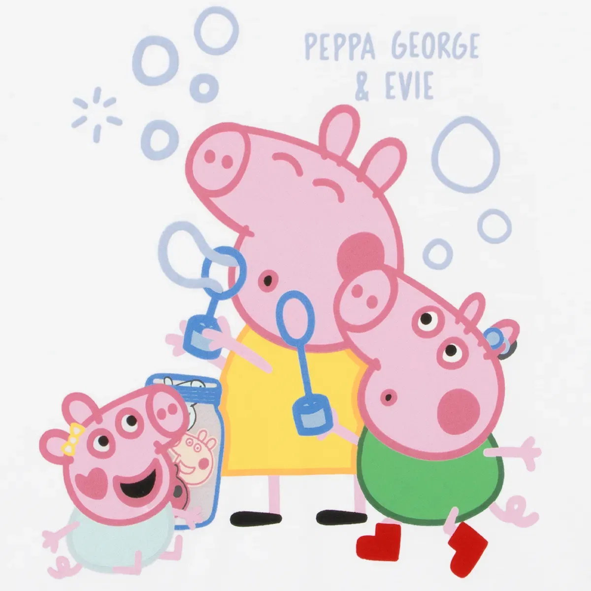 Детская пижама с коротким рукавом Bubbles Peppa Pig, Pink — фото 3