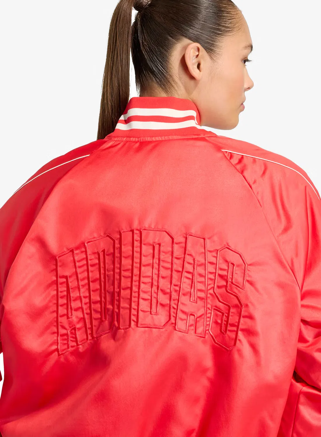 Куртка-бомбер утепленная Stadium Adidas, фиолетовый — фото 4