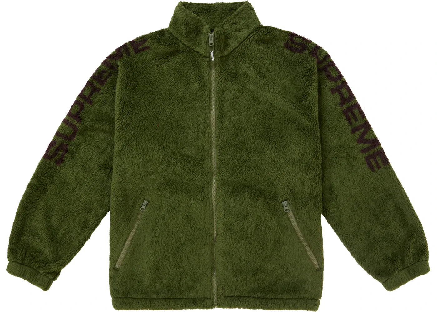 Мужская куртка из флиса Supreme Shoulder Logo Green