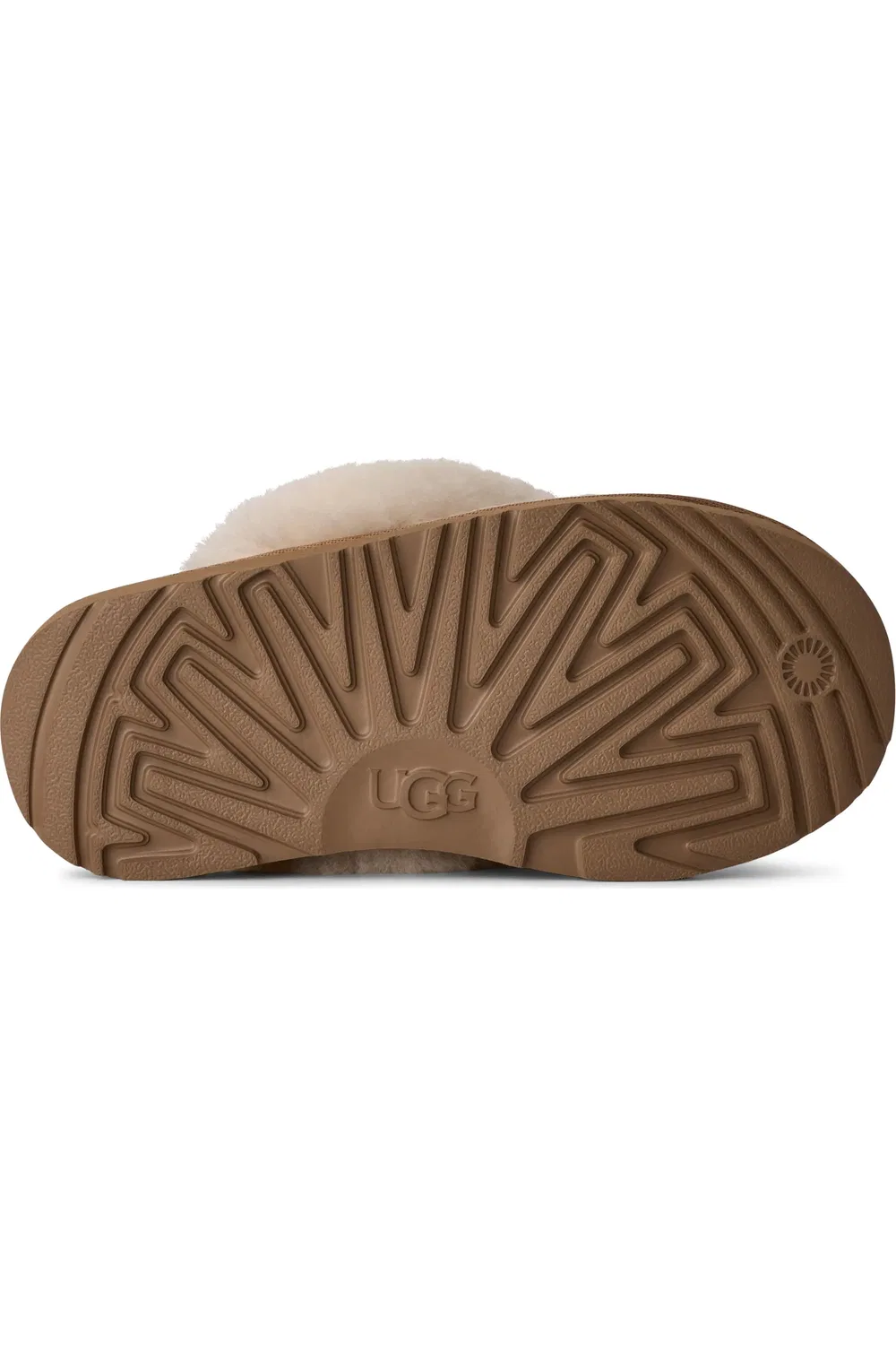 Детские тапочки вязаные с отделкой из овчины Cozy Knit II UGG, Cream — фото 4