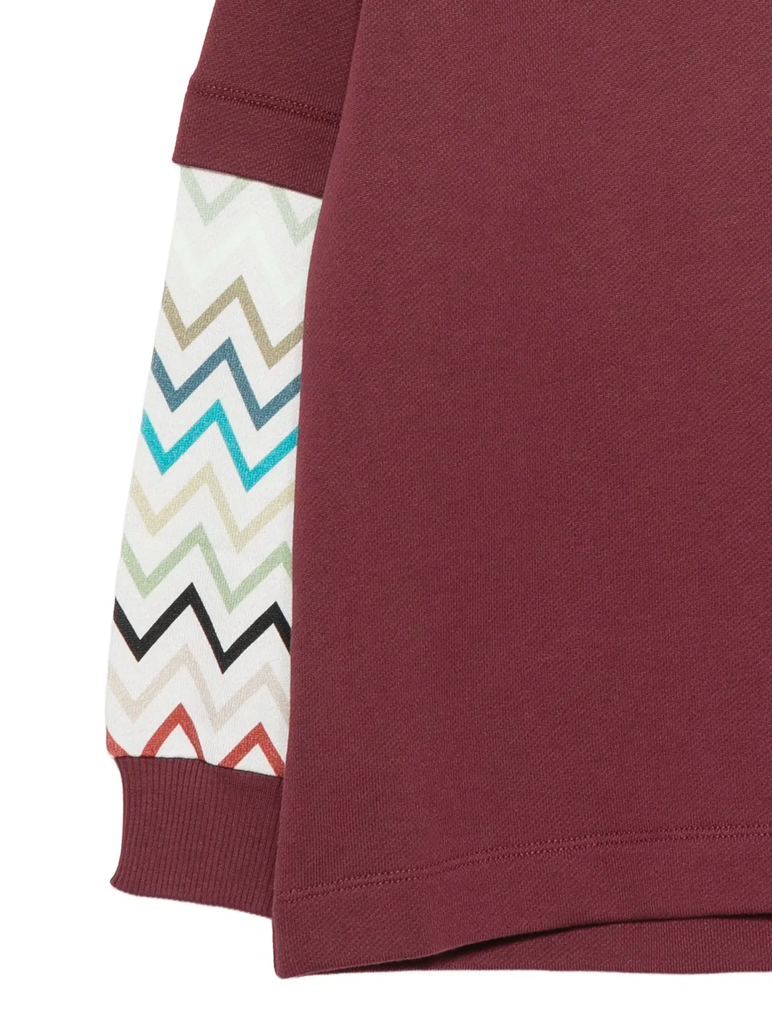 Missoni Хлопковый свитшот с зигзагом, красный — фото 2