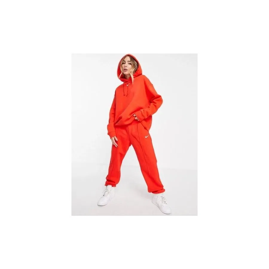 Женский свитшот с капюшоном Phoenix Fleece Nike, Оранжевый — фото 3