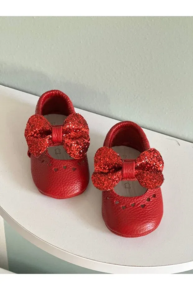 Детские мокасины для мальчиков без каблука Li Puna, Red — фото 4