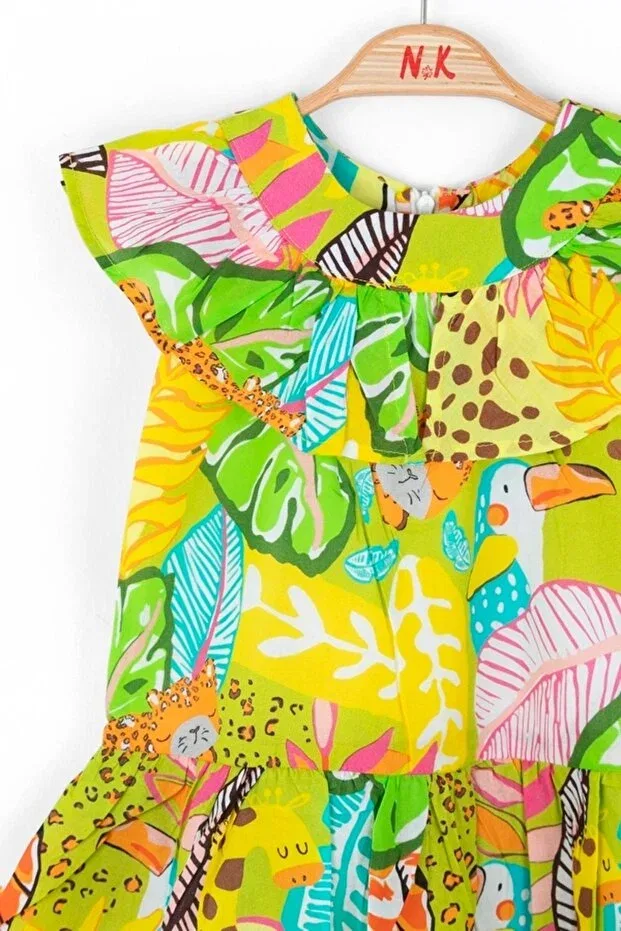 Детское платье для девочек хлопковое Nk Kids, Multicolor — фото 2
