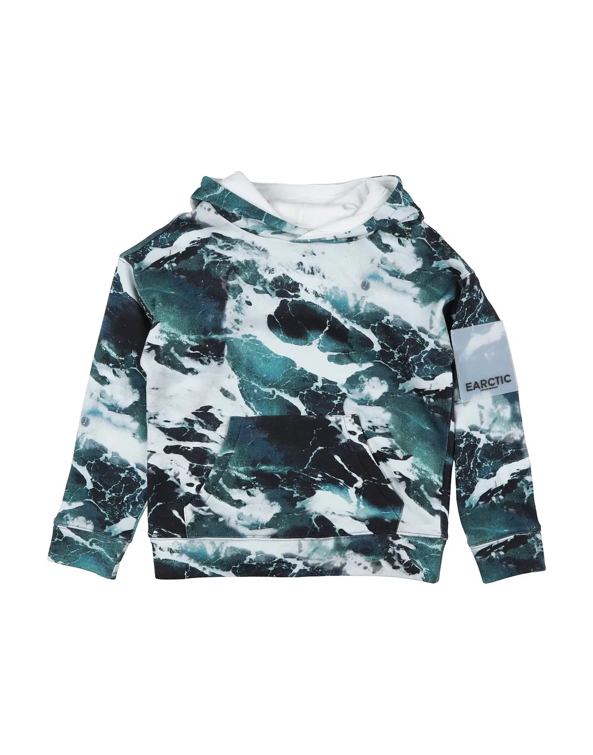 Детское худи с капюшоном и принтом Giorgio Armani, Deep Teal