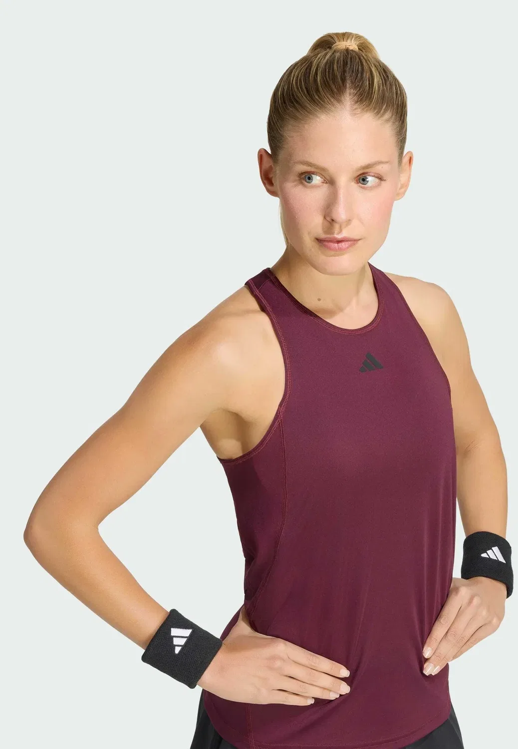 Клубная майка - топ Adidas Performance, Maroon — фото 4