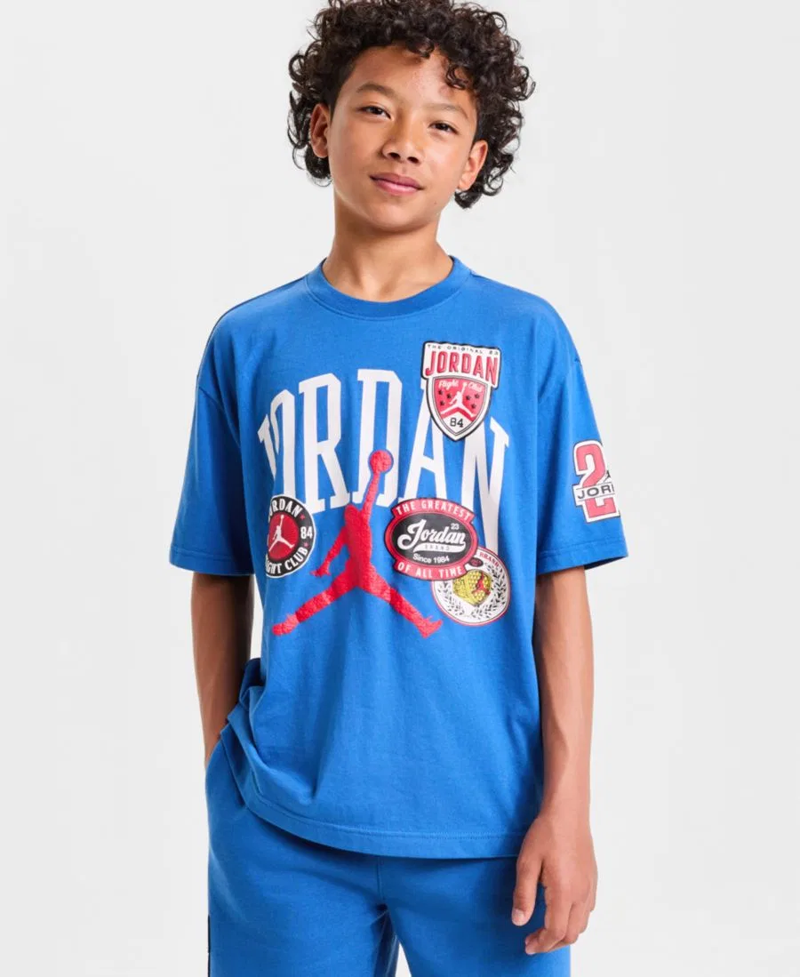 Детская футболка с коротким рукавом Jordan, Blue