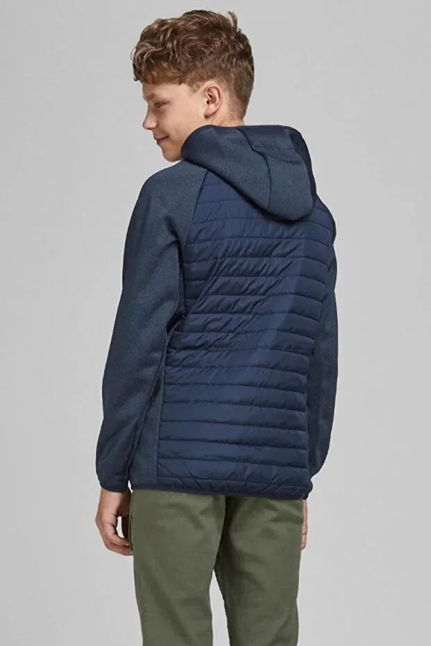 Детское пальто для девочек с принтом Jack & Jones, Navy Blue — фото 2