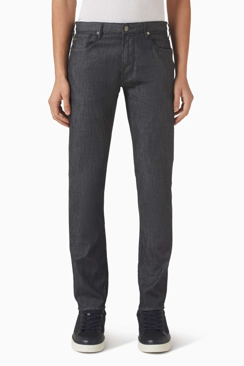 Джинсы узкого кроя J06 Emporio Armani, черный
