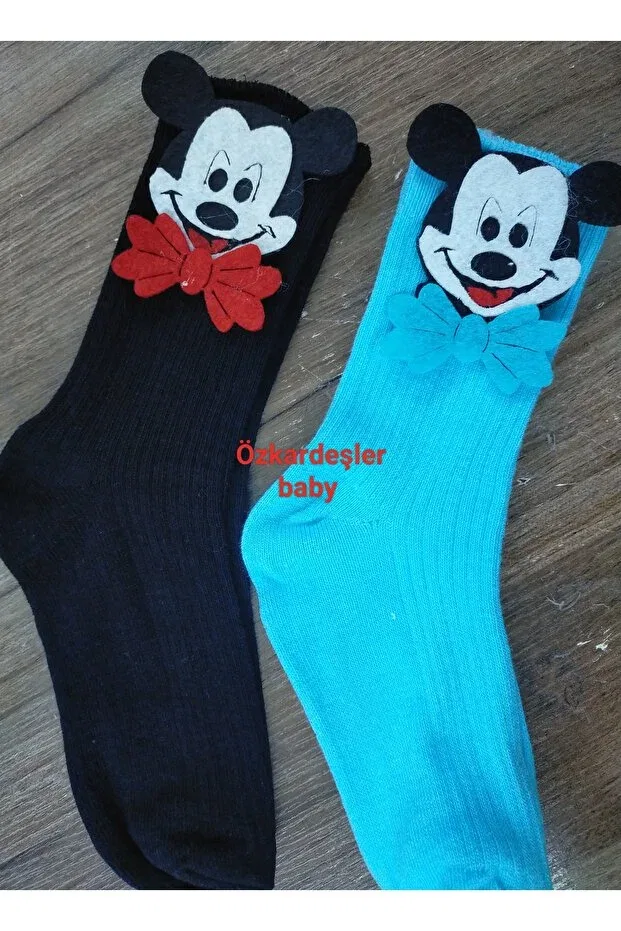 Детские носки-следки с радугой Özkardeşler Baby, Black Turquoise