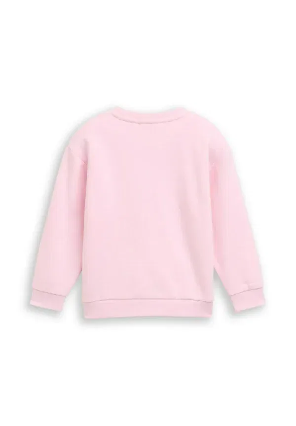 Худи из футера с круглым вырезом Sweatshirt Tom Tailor, Peachskin, персиковый — фото 2