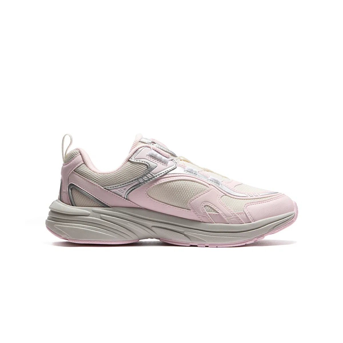 Детские кроссовки с принтом FILA KIDS, Milk White/Natural Mist Soft Pink — фото 3