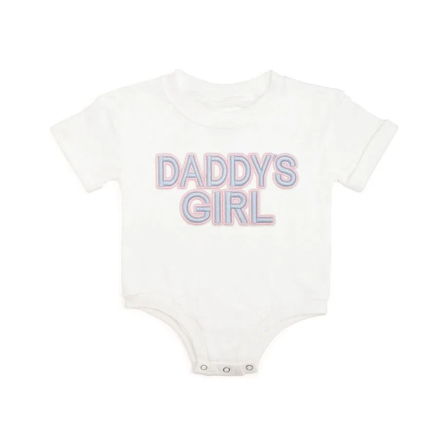 Боди-комбинезон Daddy's Patch с коротким рукавом Sweet Wink, White