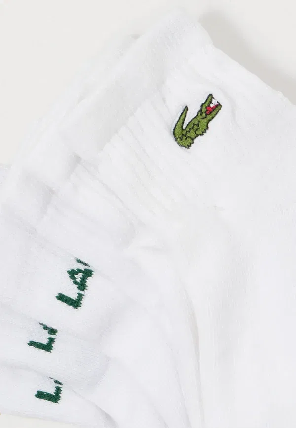 Набор из 6 пар носков унисекс (четверть носка) - носки Lacoste, белый — фото 2