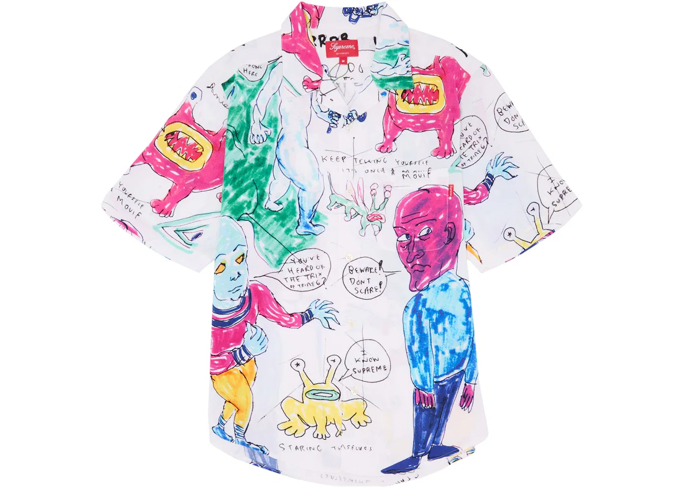 Мужская рубашка с коротким рукавом S/S Shirt Supreme, White